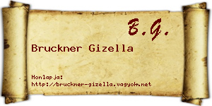 Bruckner Gizella névjegykártya